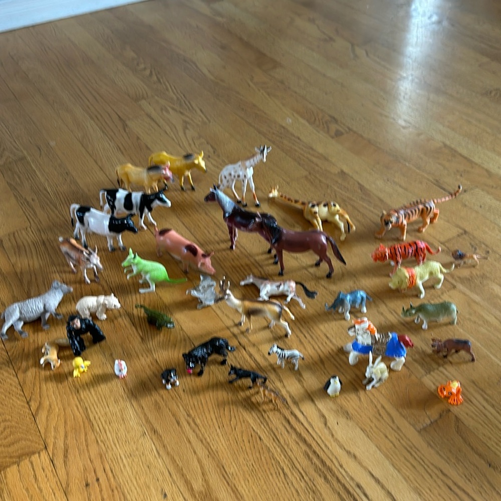37 Toy Animals Take as a Lot.